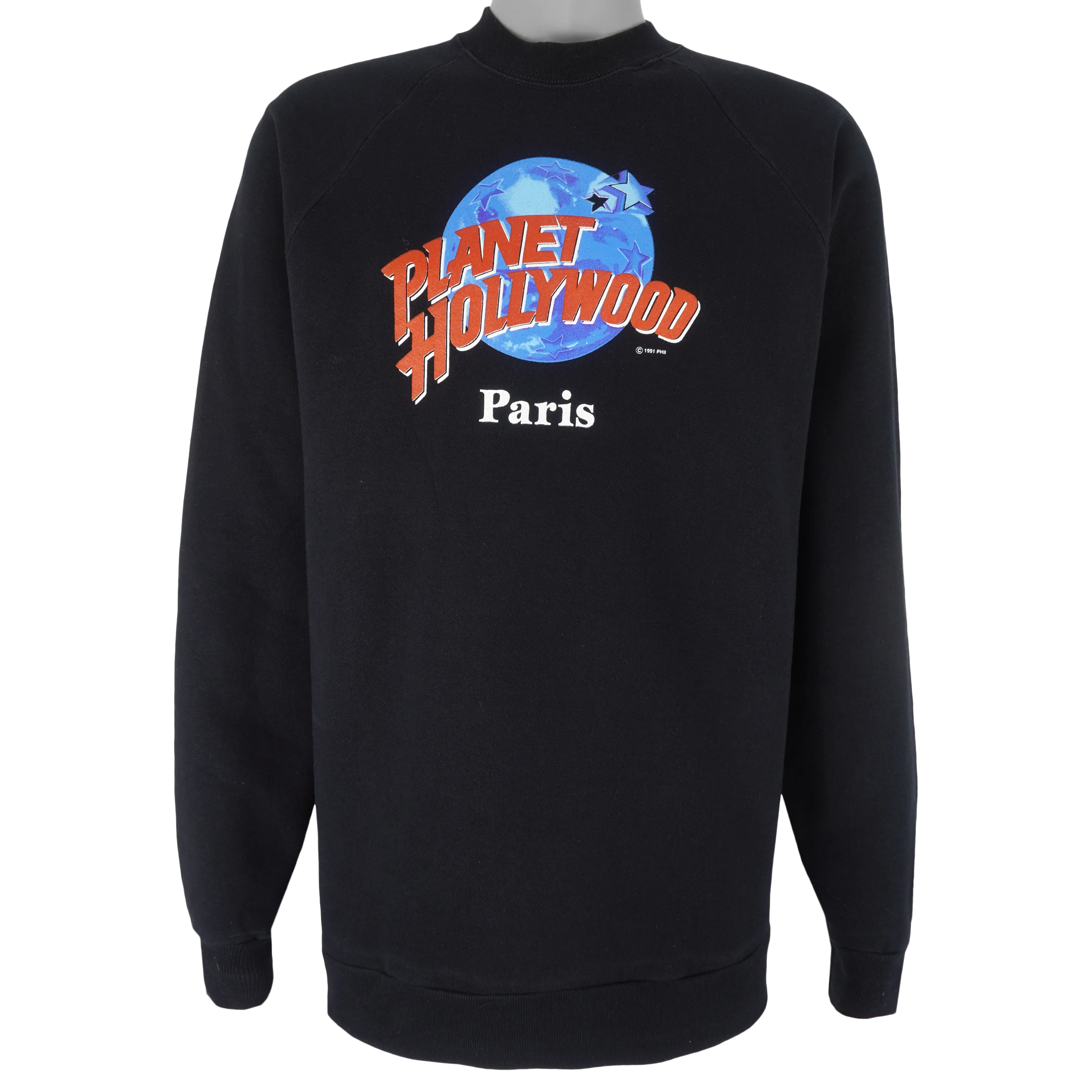 Vintage - Planet Hollywood Paris Crew Neck Sweatshirt 1991 X-Large