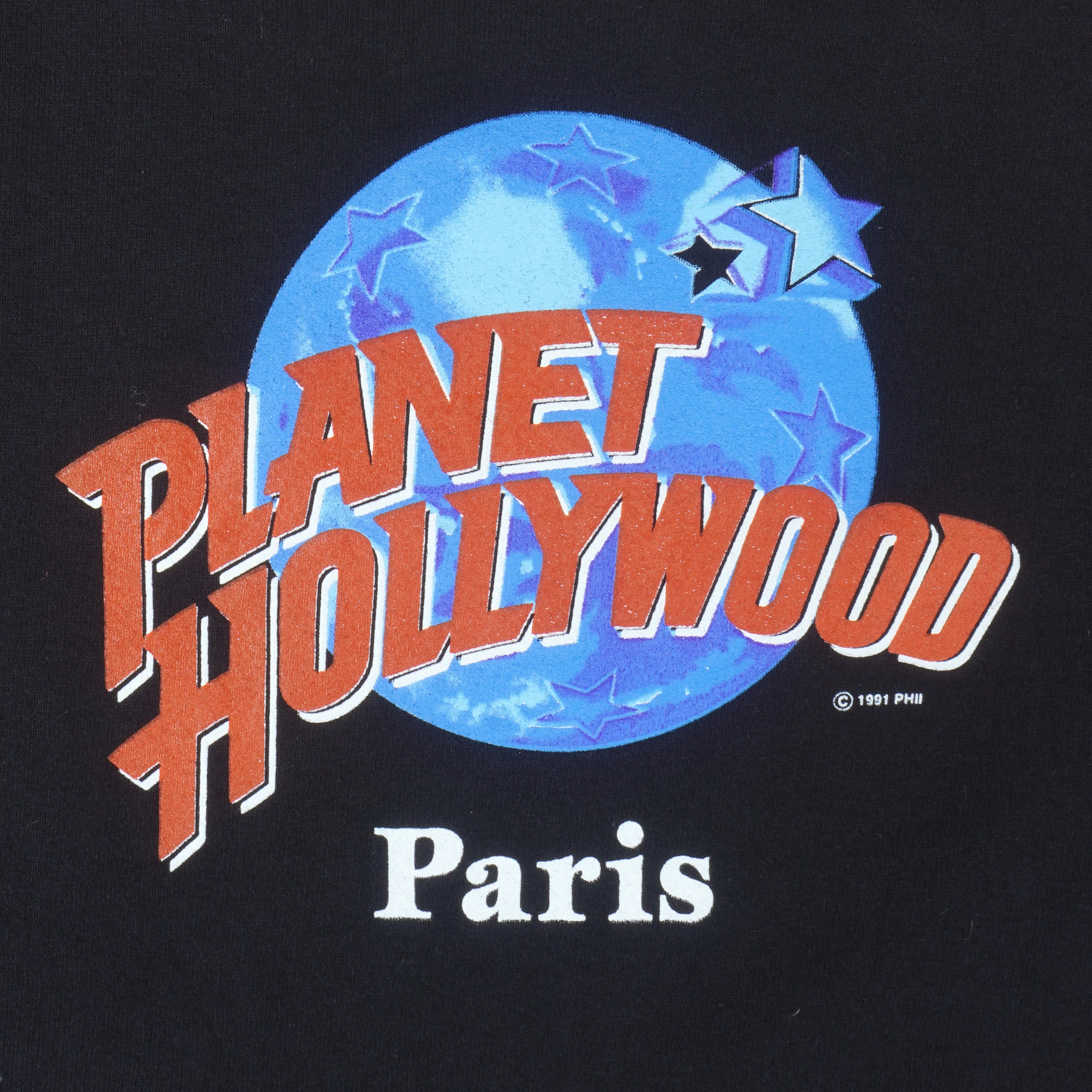 Vintage - Planet Hollywood Paris Crew Neck Sweatshirt 1991 X-Large - Image 3