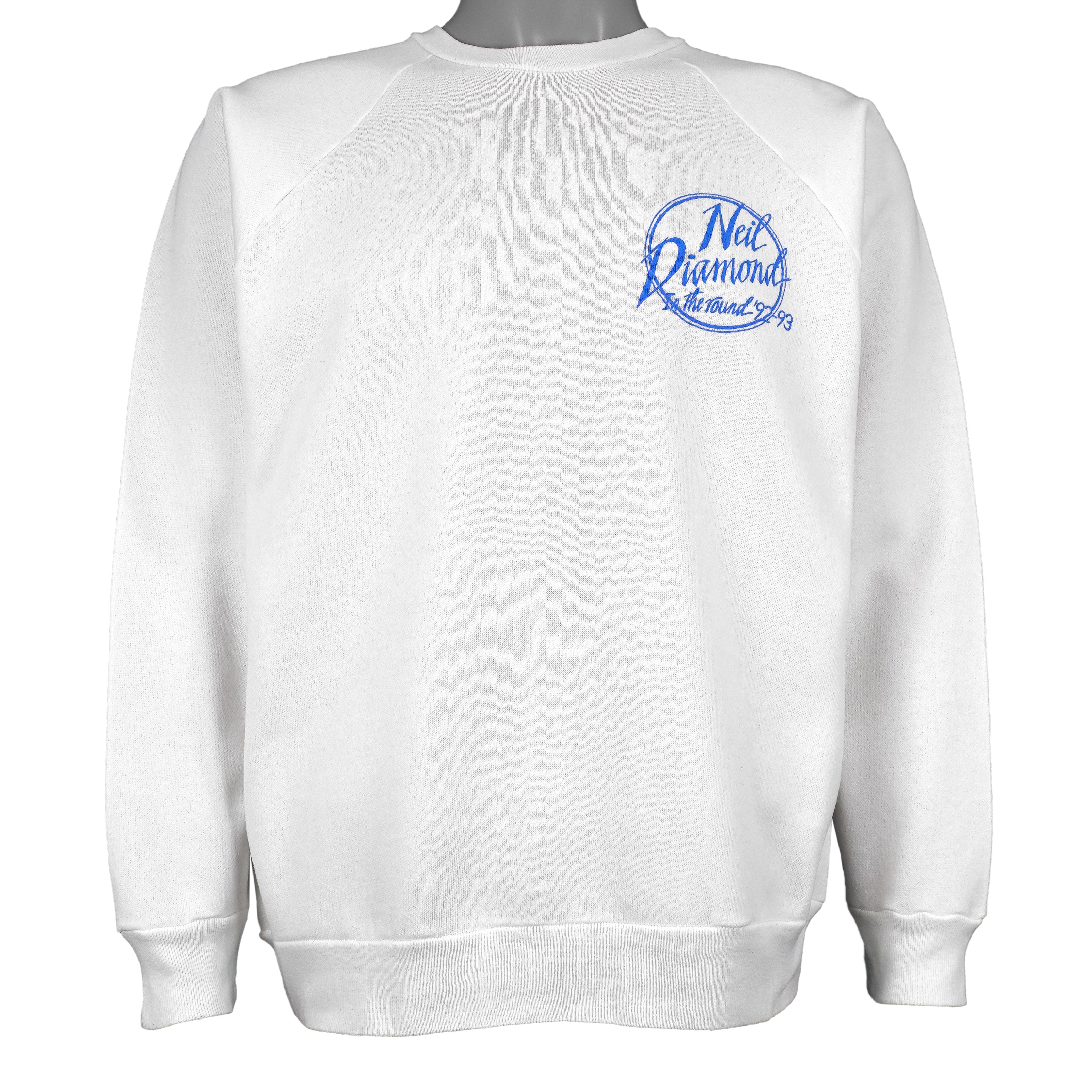 Vintage (Que) - Neil Diamond In The Round Tour Crew Neck Sweatshirt 1992 Large - Image 2