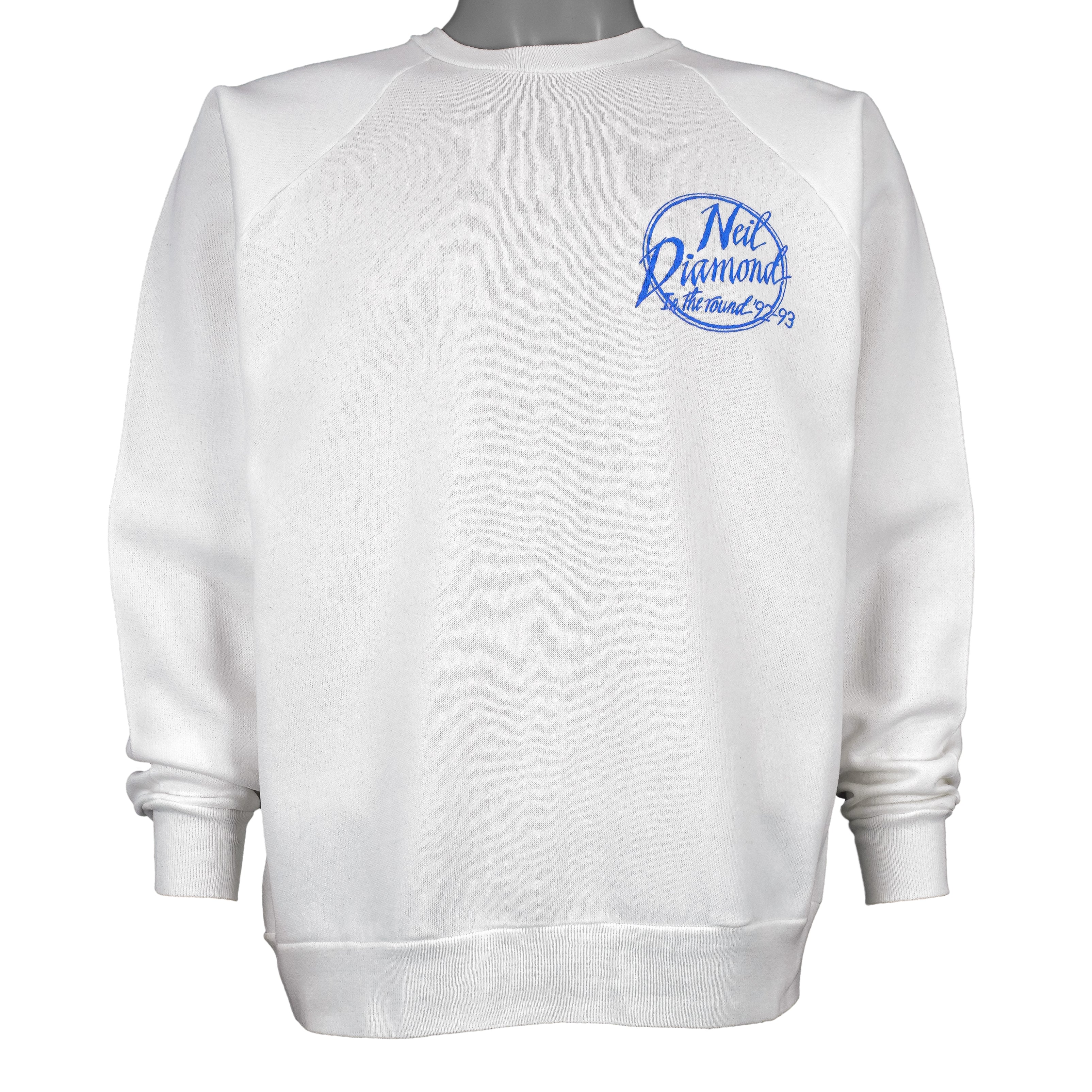 Vintage (Que) - Neil Diamond In The Round Tour Crew Neck Sweatshirt 1992 Large - Image 3