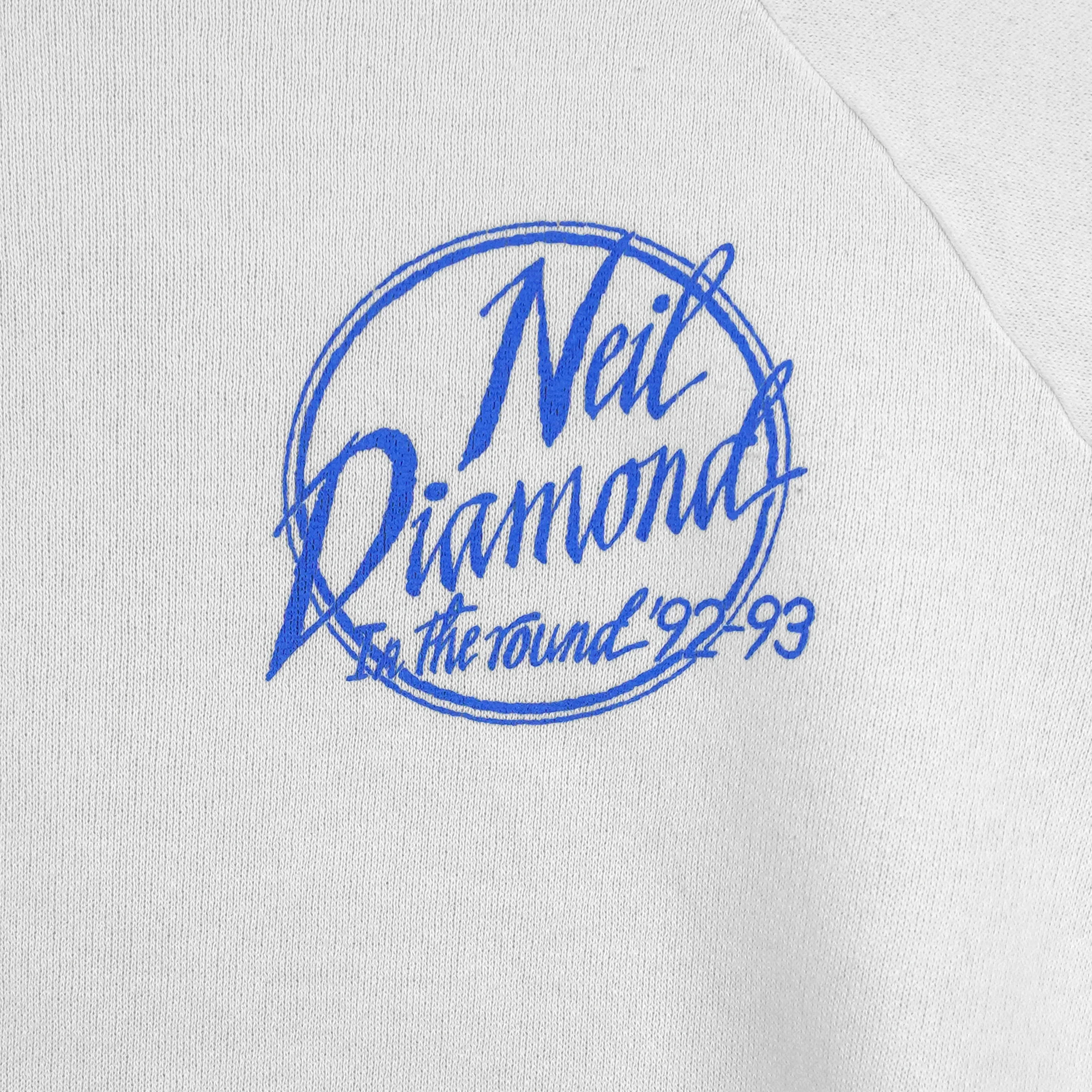 Vintage (Que) - Neil Diamond In The Round Tour Crew Neck Sweatshirt 1992 Large - Image 4