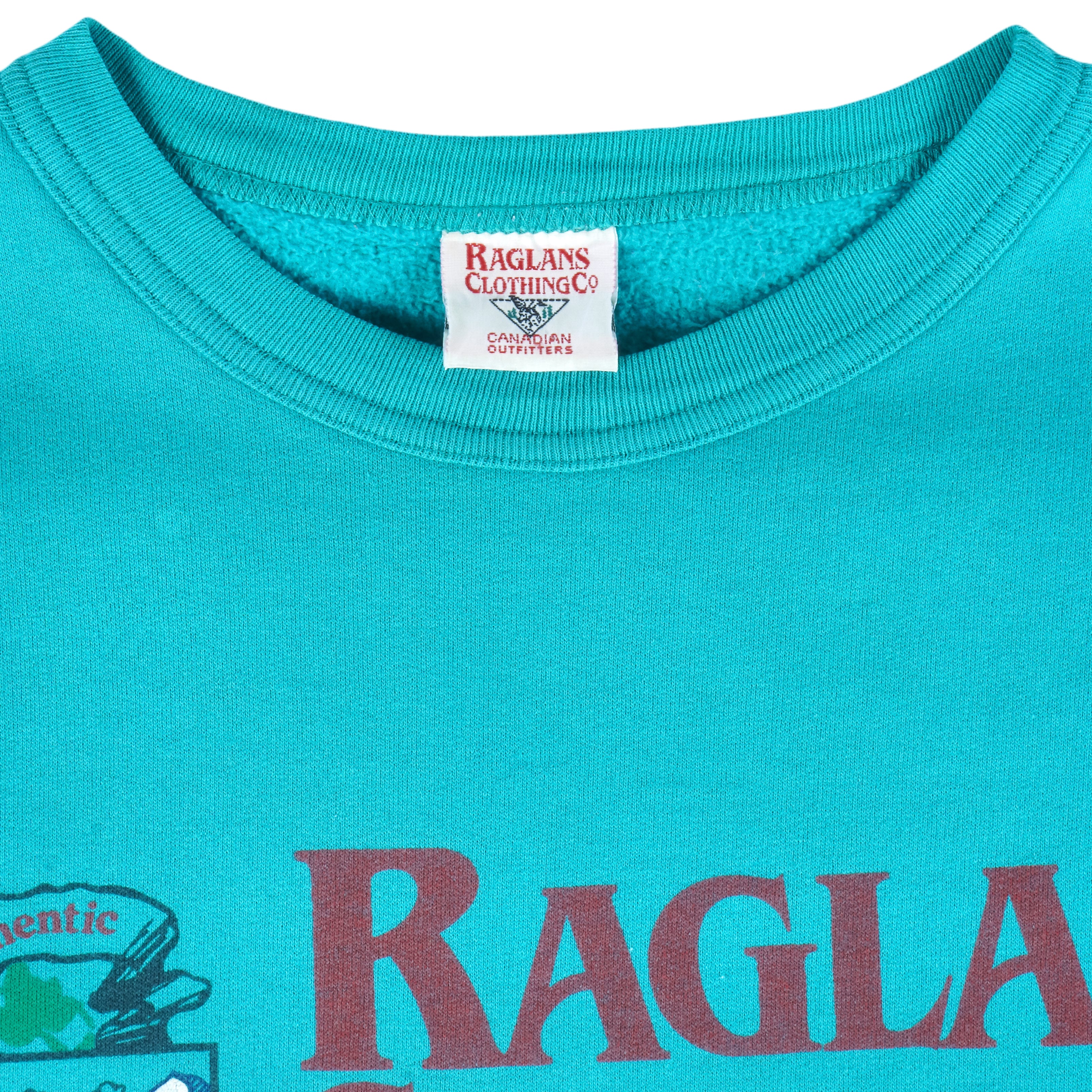 Vintage - Raglans Clothing Co. Canada Crew Neck Sweatshirt 1990s X-Large - Image 4