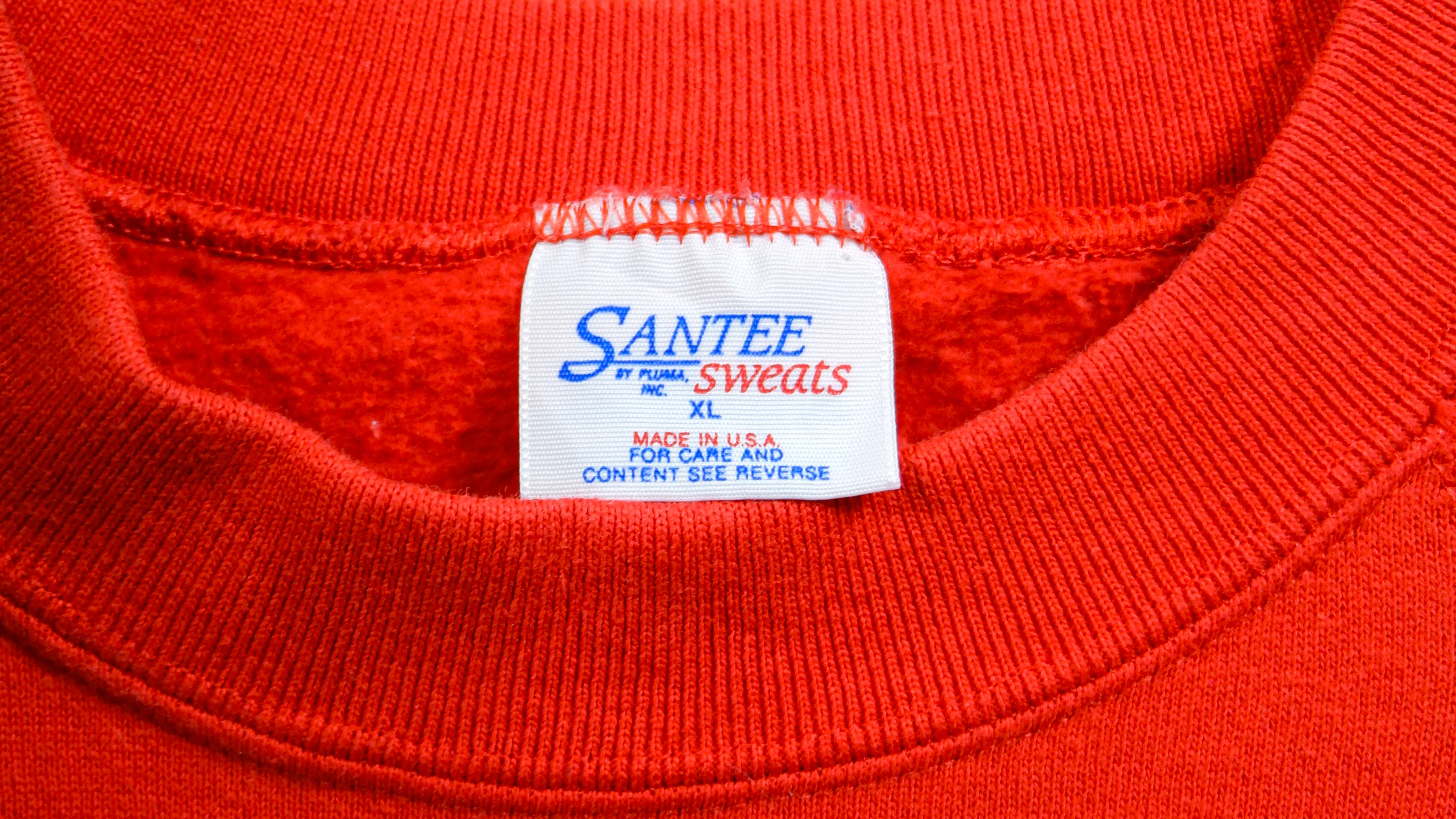 Vintage (Santee) - Red Semper Fi Forever, The Few The Proud Crew Neck Sweatshirt 1990s Large - Image 3