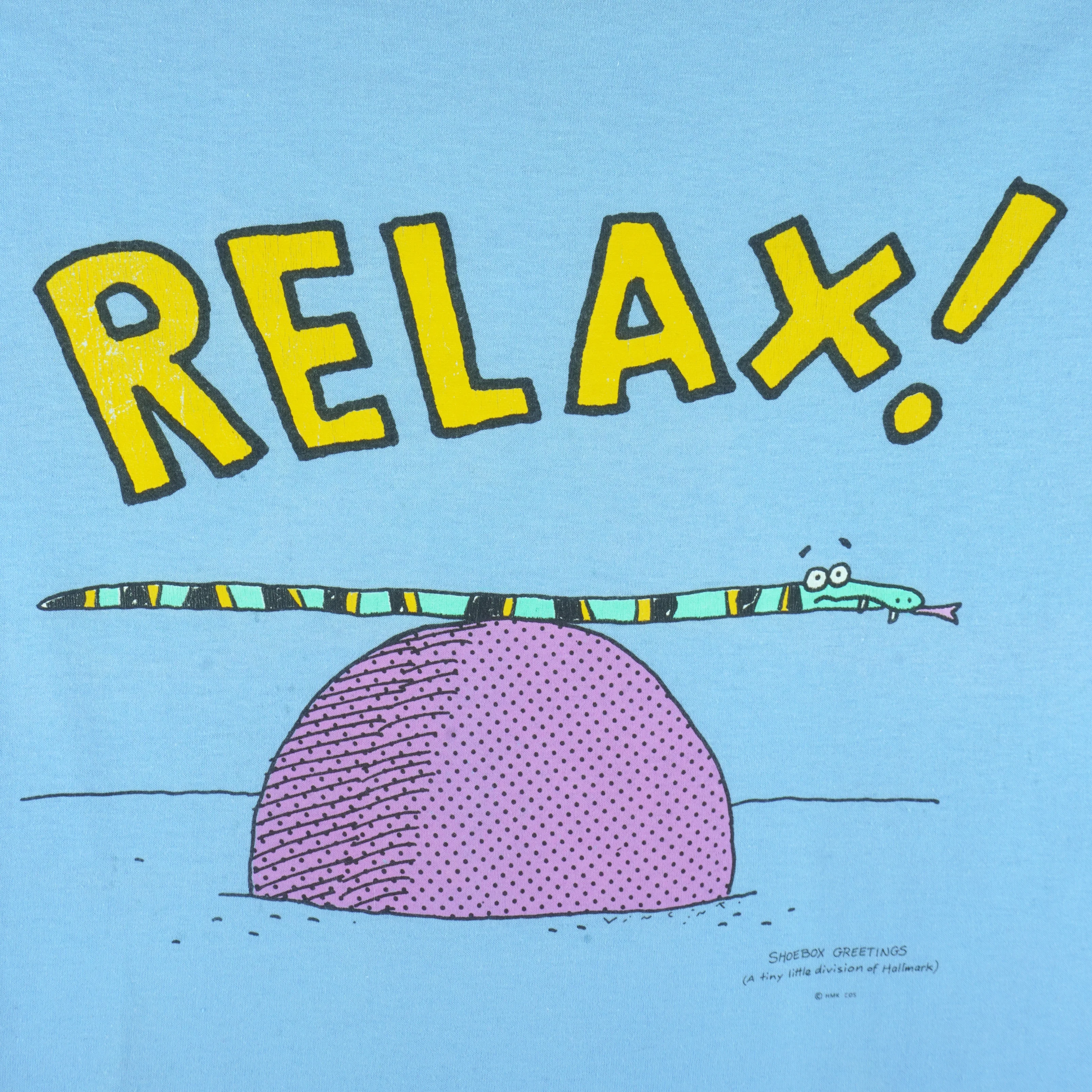 Vintage - Relax Shoebox Greeting by Hallmark T-Shirt 1990s X-Large - Image 3