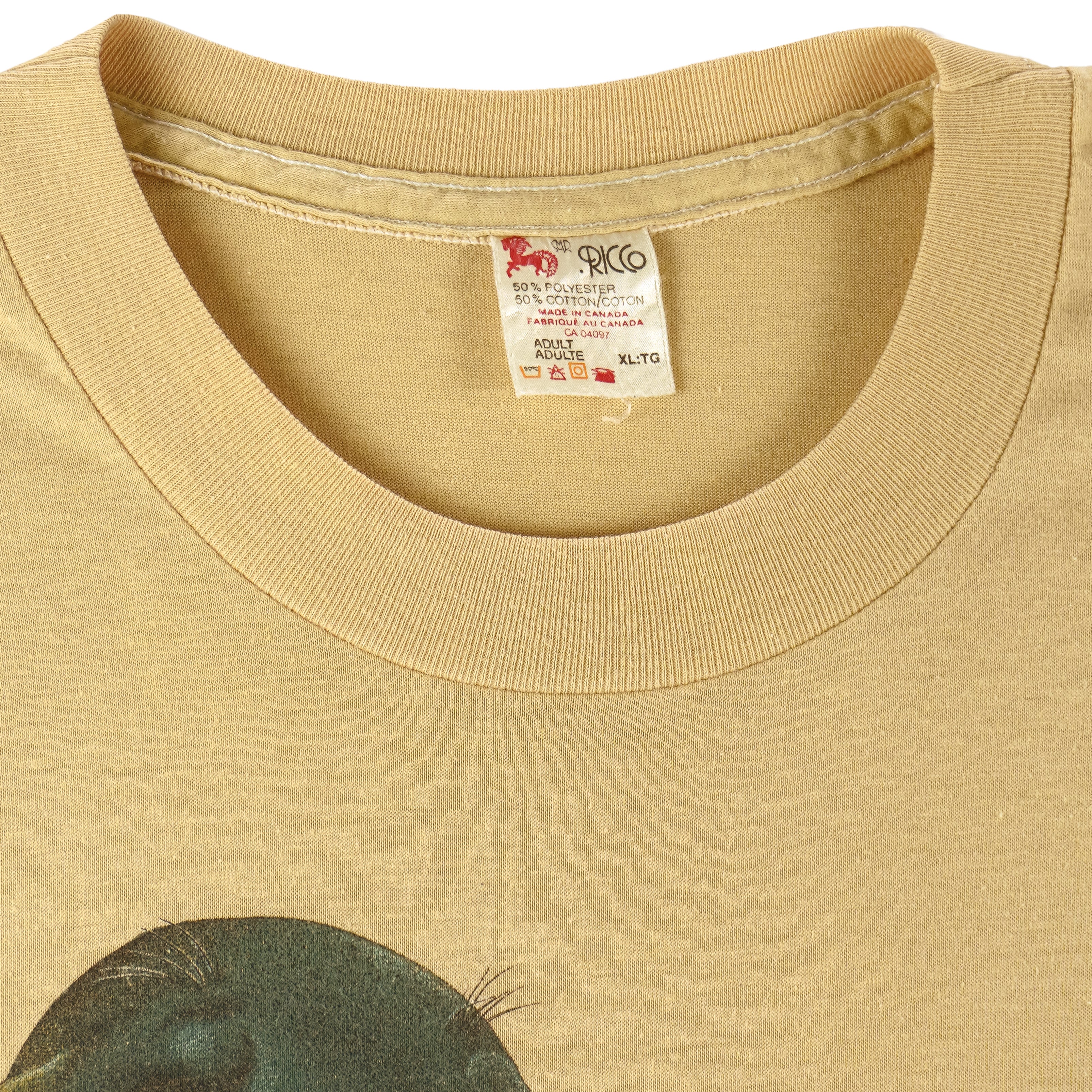 Vintage (Ricco) - Jasper Canada Three Seals Animal Print T-Shirt 1985 X-Large - Image 4