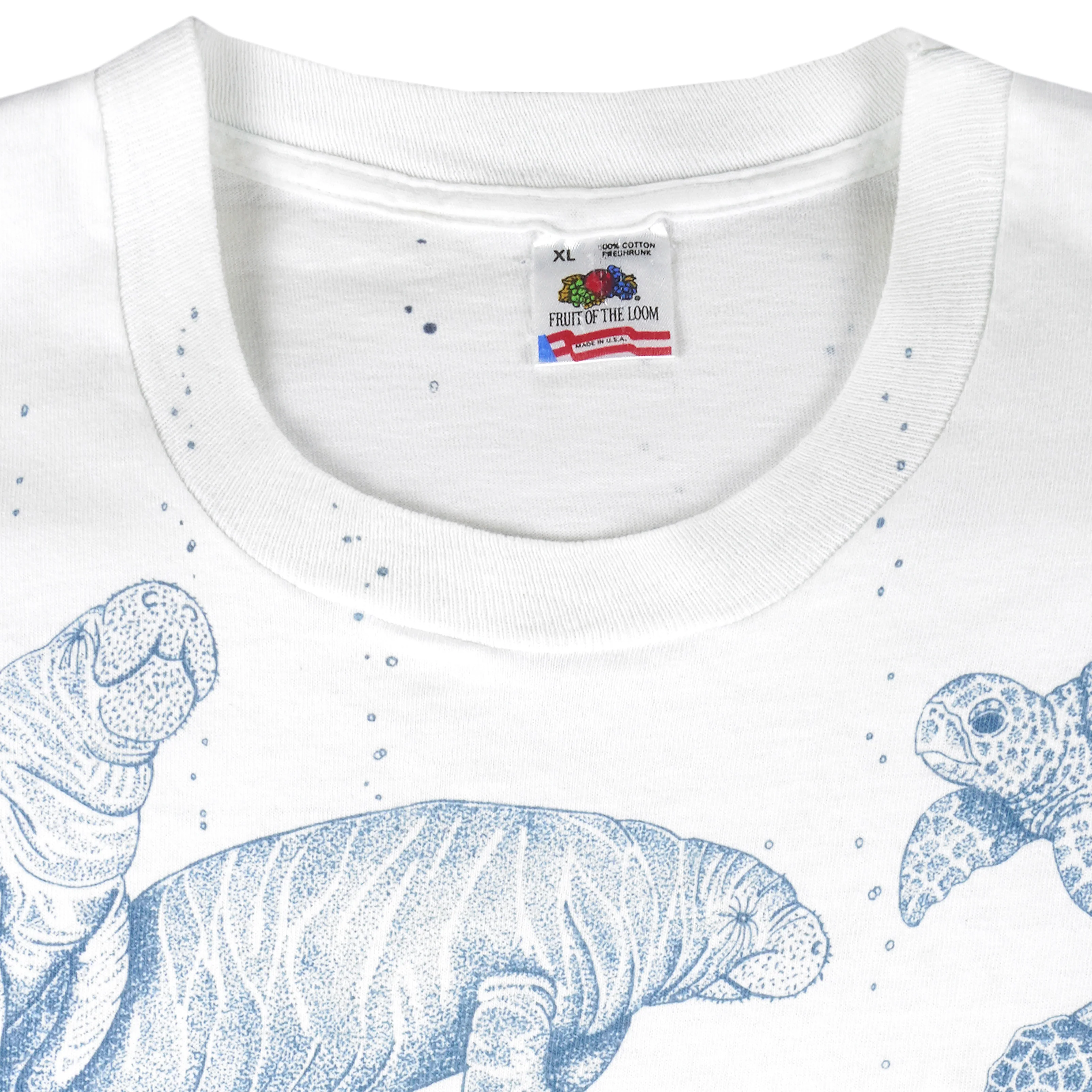 Vintage - Sea World All Over Print T-Shirt 1990s X-Large - Image 4
