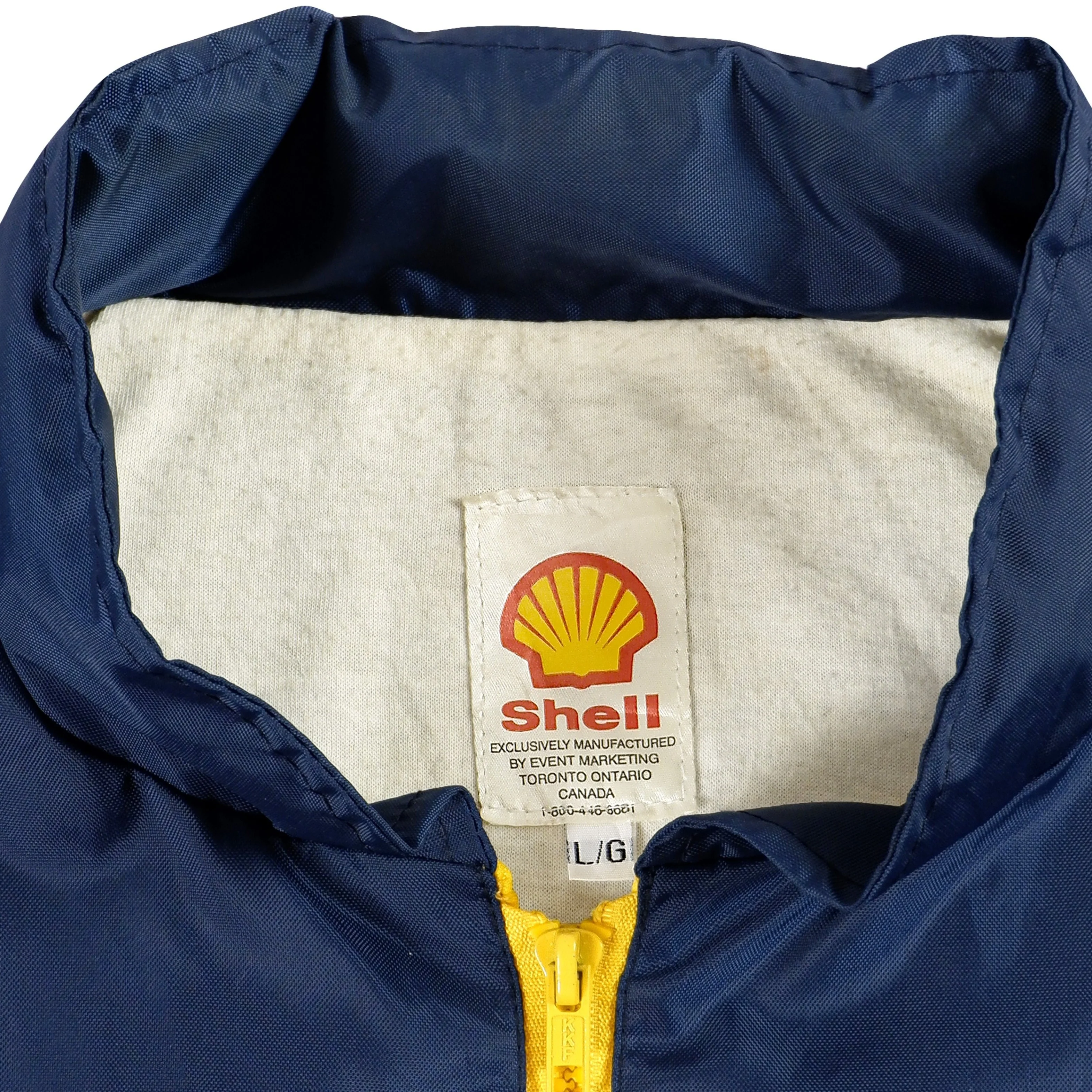 Vintage (Shell) - Yellow & Blue Nautilus Big Logo Jacket 1990s Large - Image 4