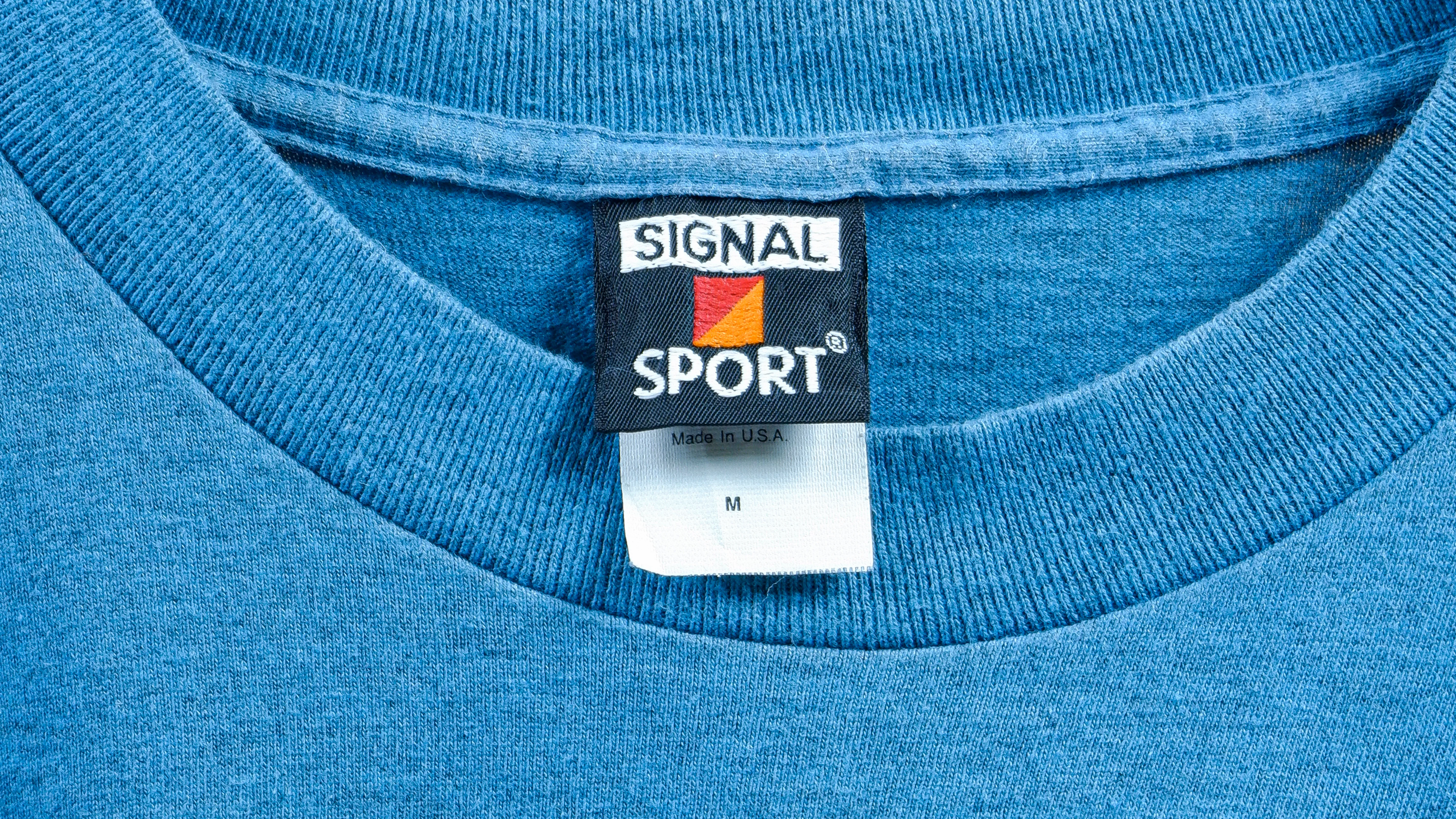 Vintage (Signal Sport) - Blue Habitat Ocean Dolphins All Over Print T-Shirt 1990s Medium - Image 3
