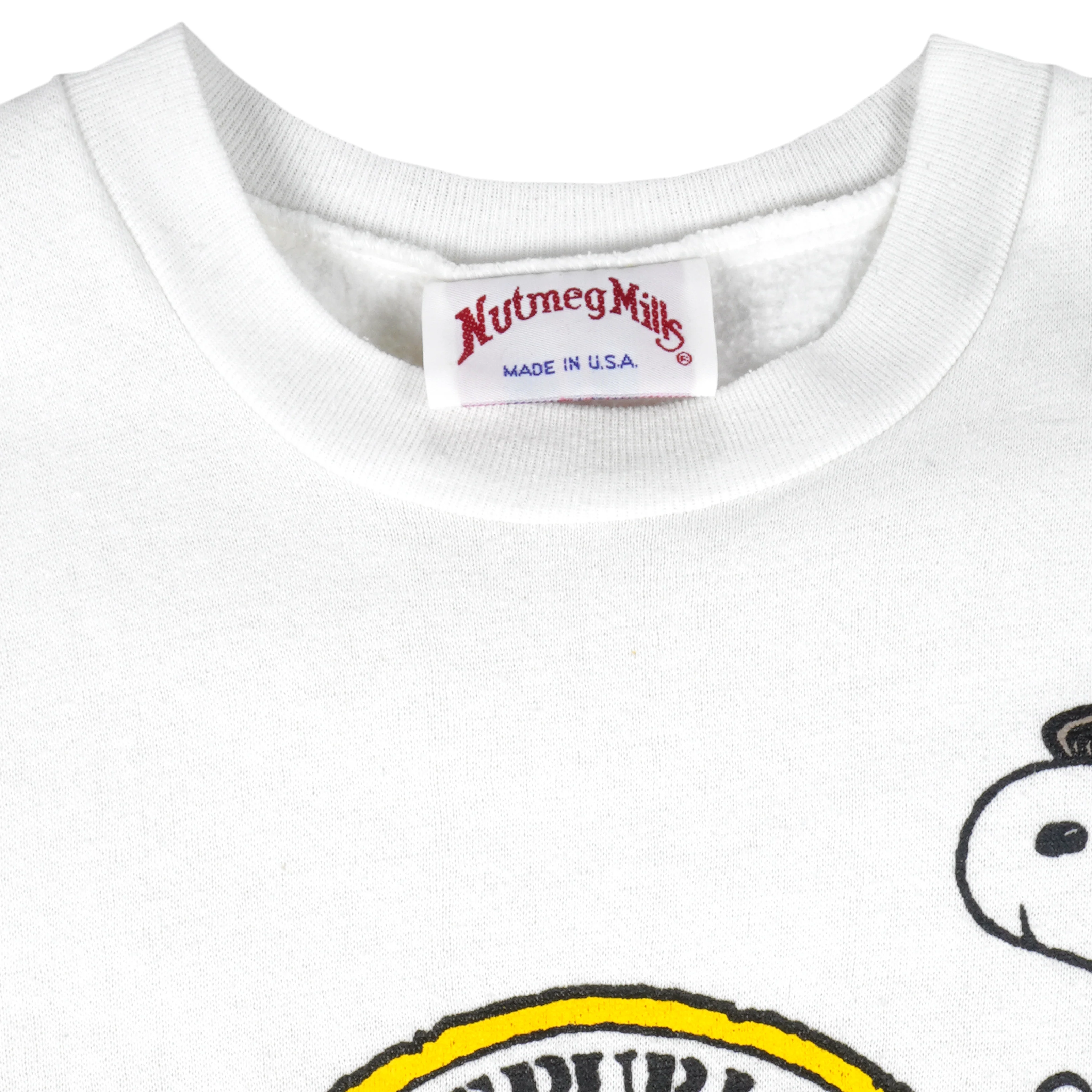 Vintage (Nutmeg) - Snoopy Banana Beagle Congo Canine Crew Neck Sweatshirt 1980s Large - Image 4