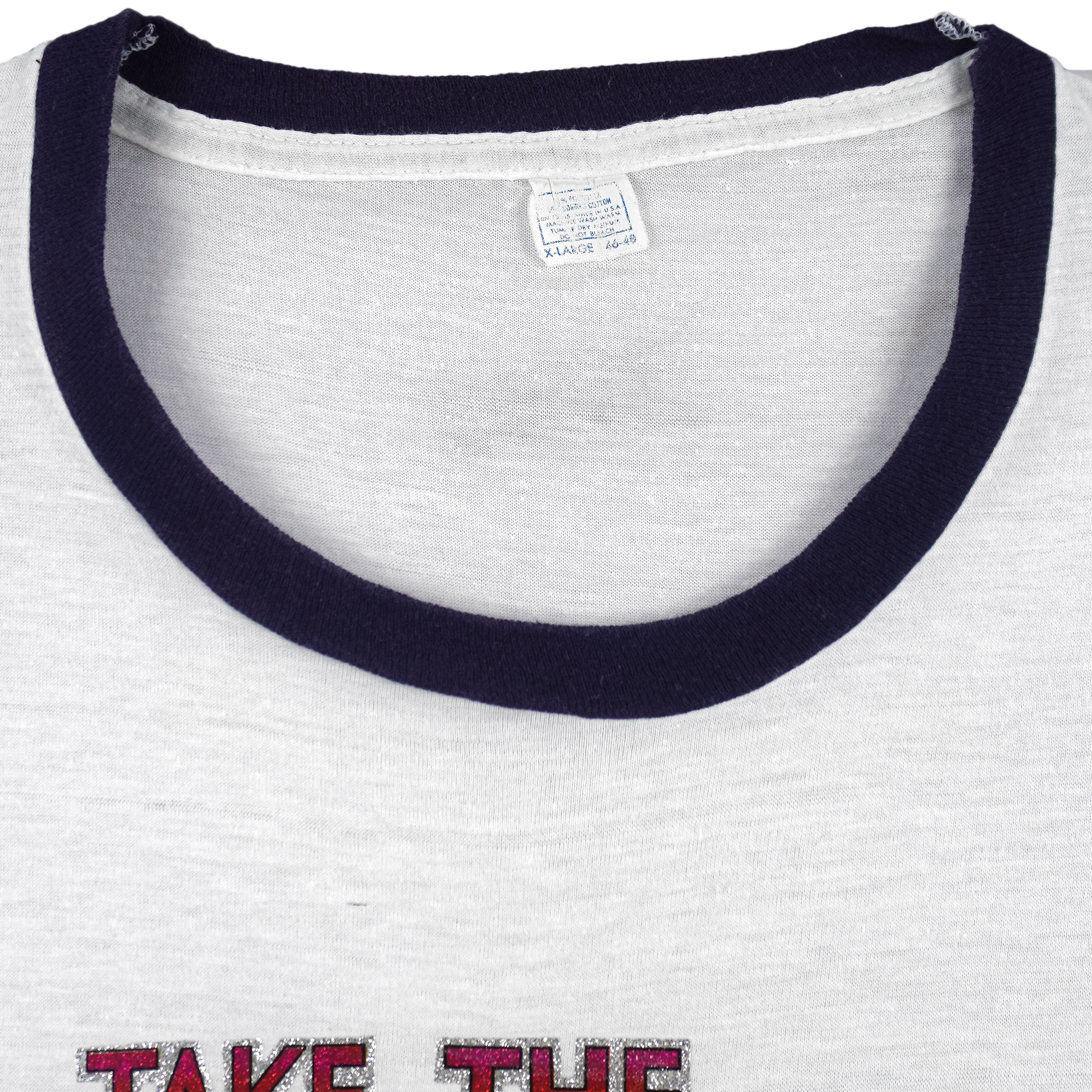 Vintage - Take the Plunge Sleep with a Plumber T-Shirt 1980s Medium - Image 4