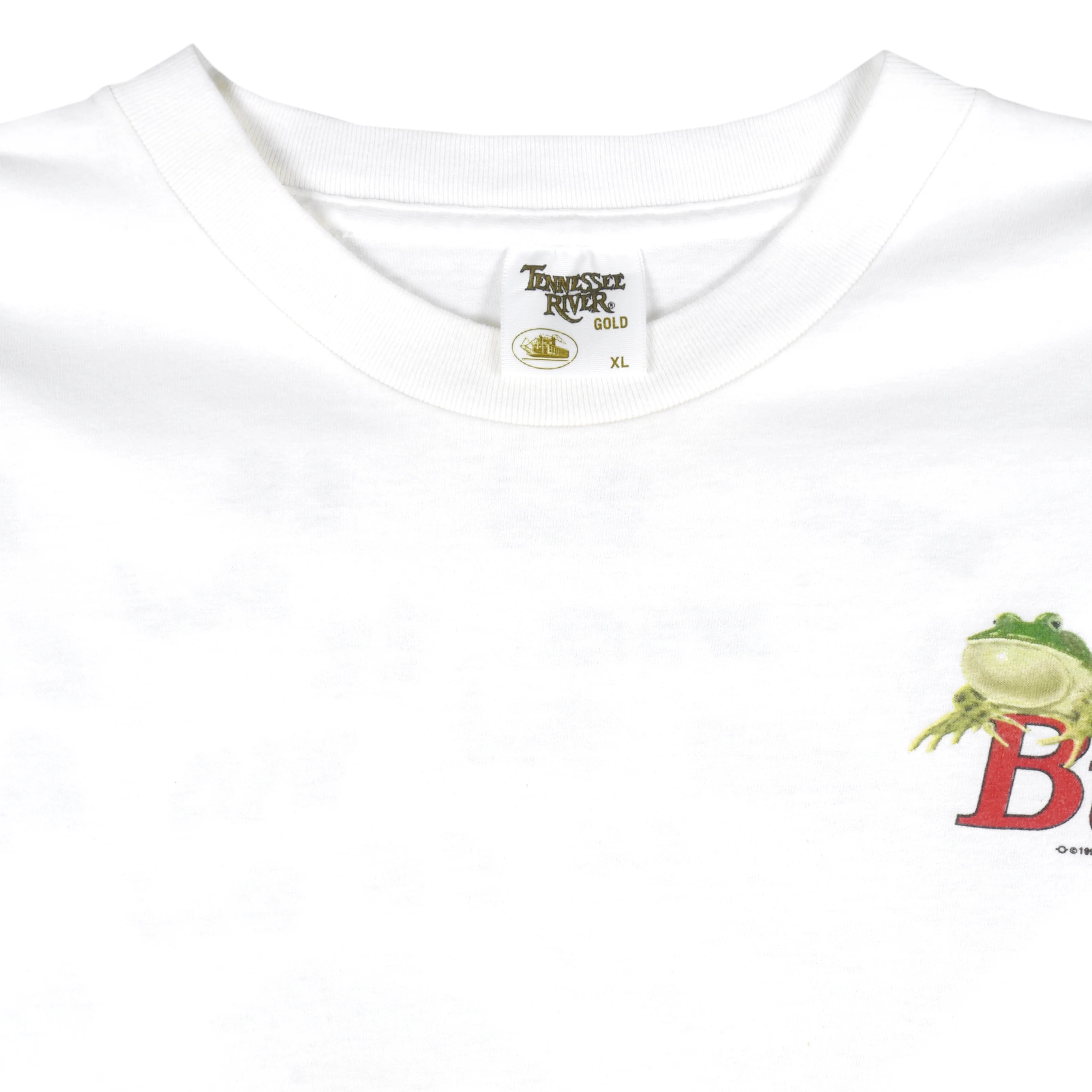 Budweiser (Tennessee River) - Frogs Single Stitch T-Shirt 1995 X-Large - Image 4