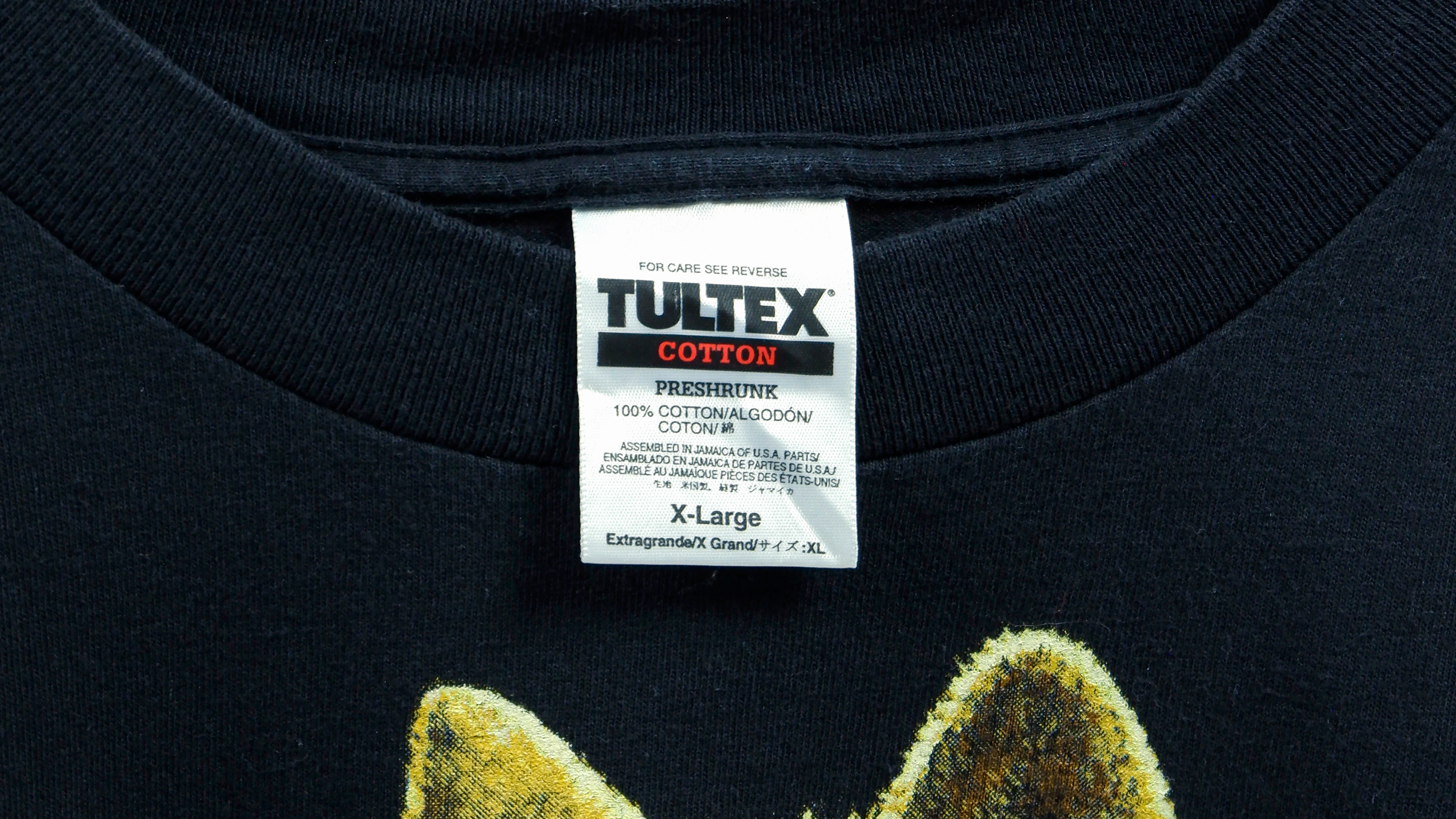 Vintage (Tultex) - Black Wolf T-Shirt 1990s X-Large - Image 3