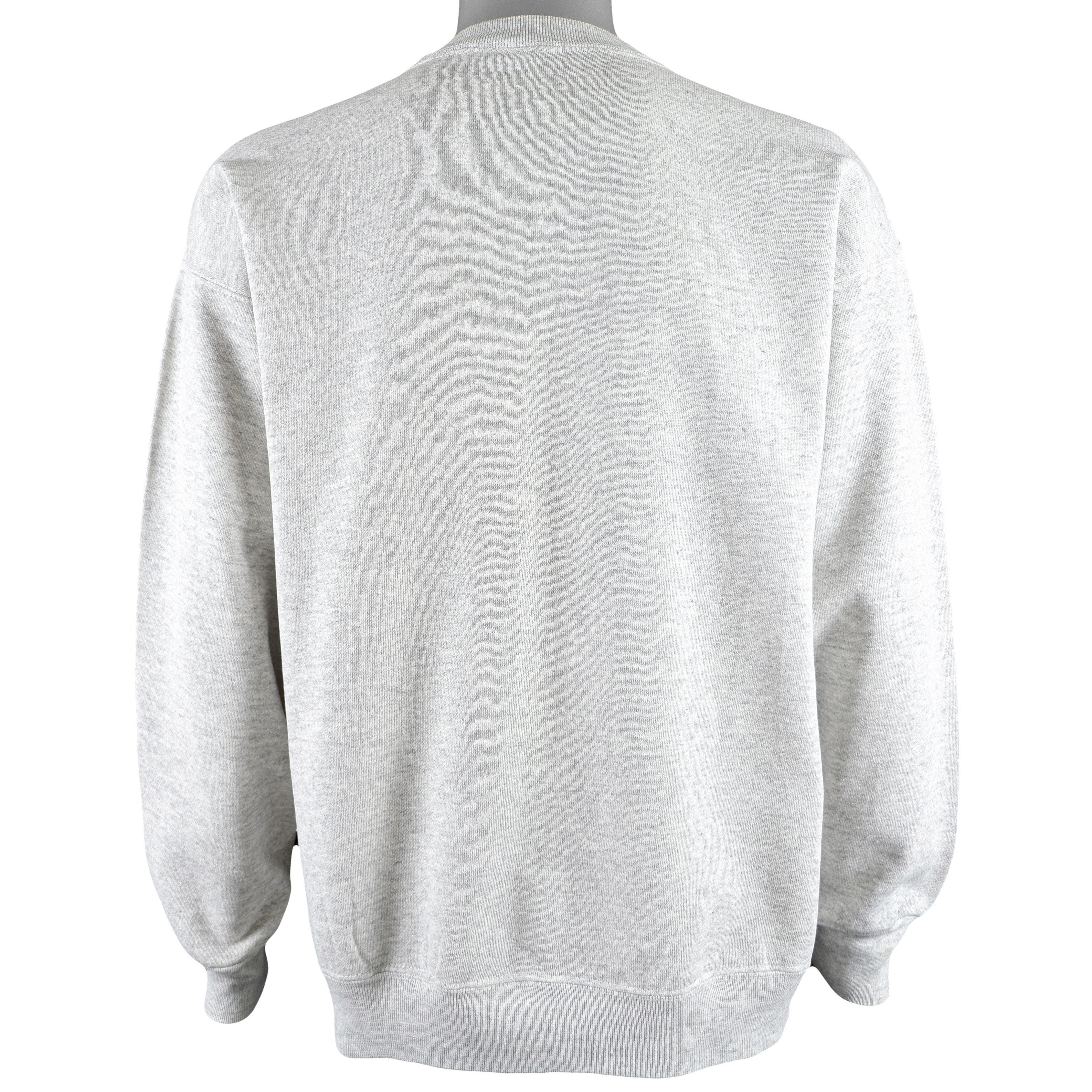 Vintage (Tultex) - Grey Oliver Super 88 Crew Neck Sweatshirt 1990s Large - Image 2