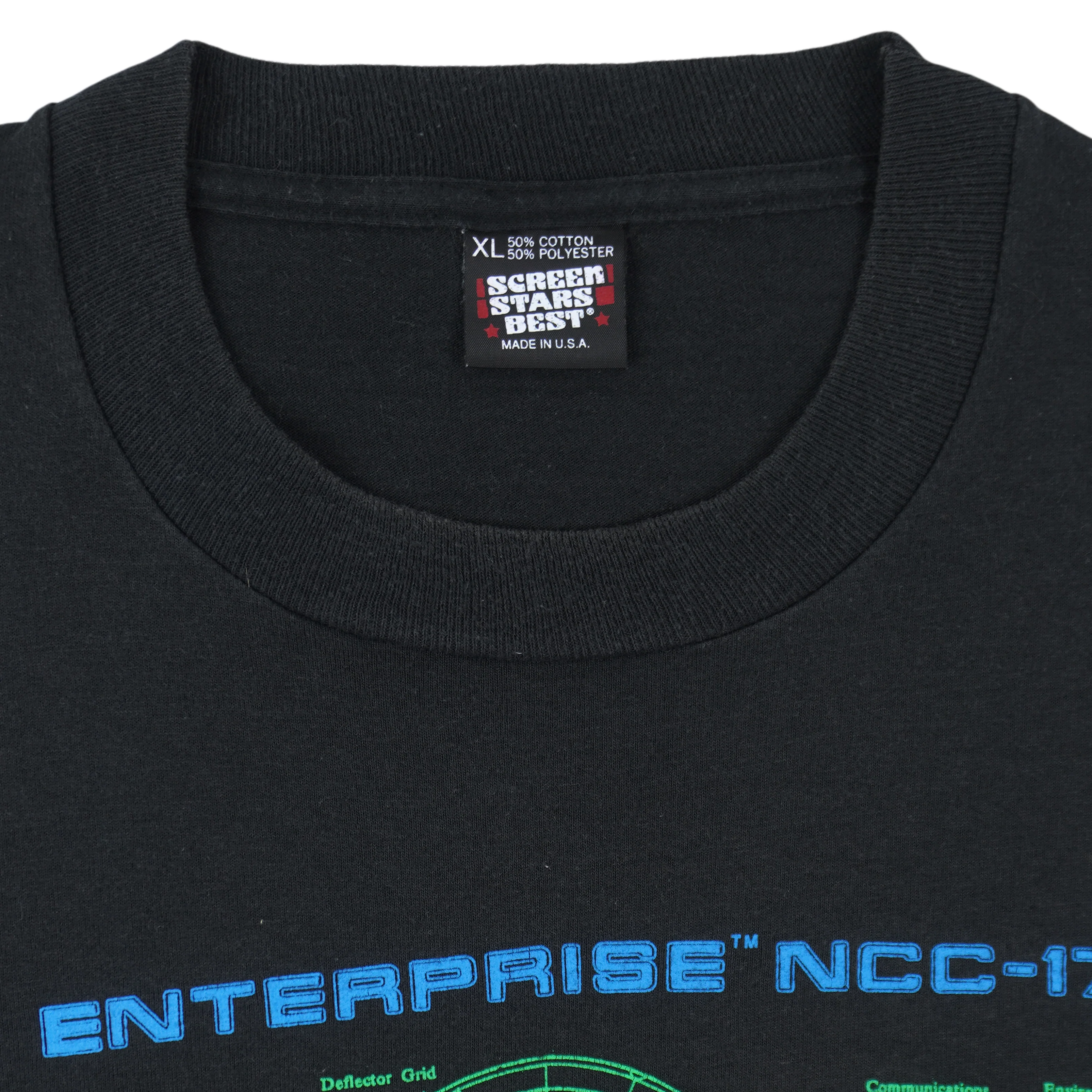 Vintage - U.S.S Enterprise NCC-1701-A Space Museum T-Shirt 1991 X-Large - Image 4