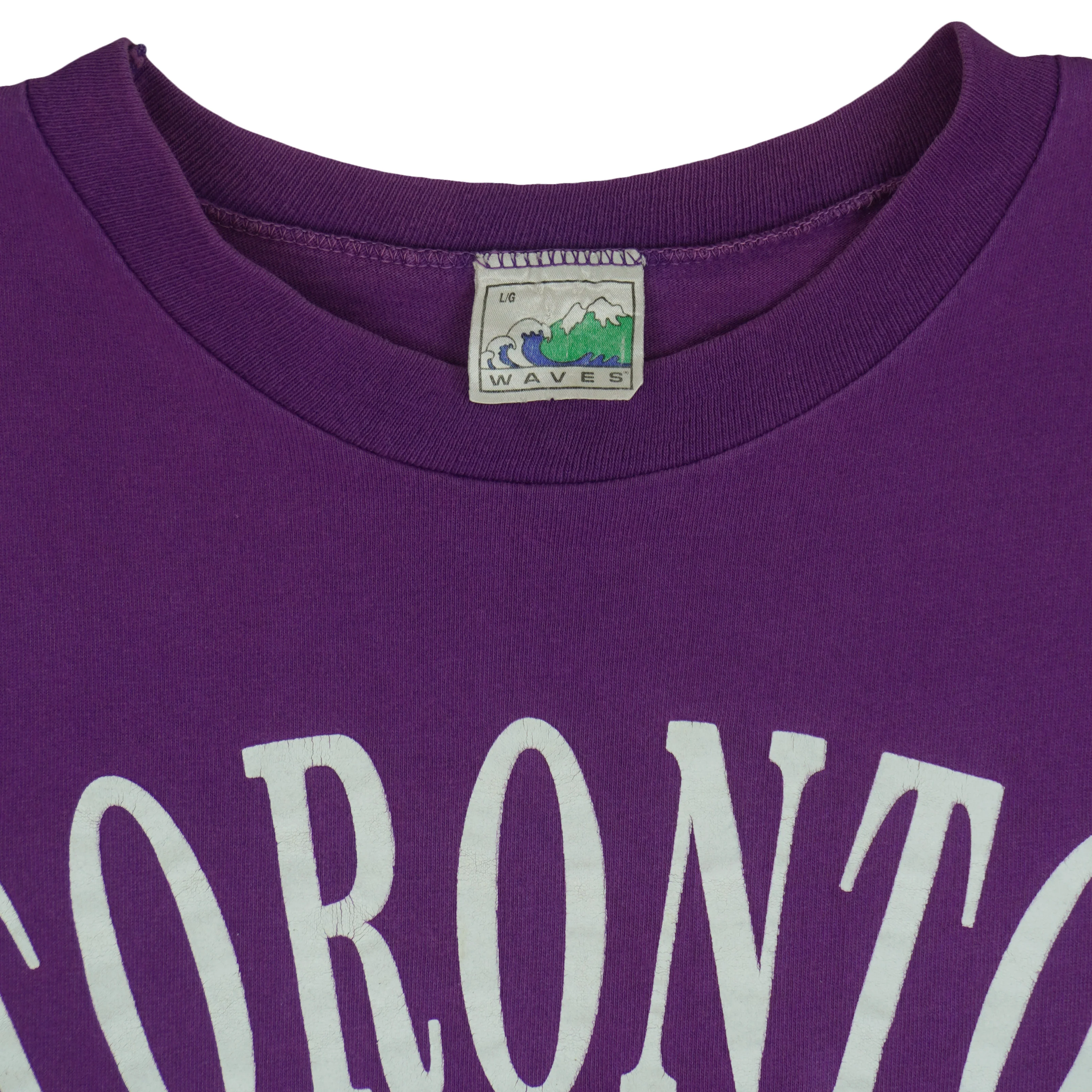 Vintage (Waves) - Toronto Casual Comfort Single Stitch T-Shirt 1990 Large - Image 6