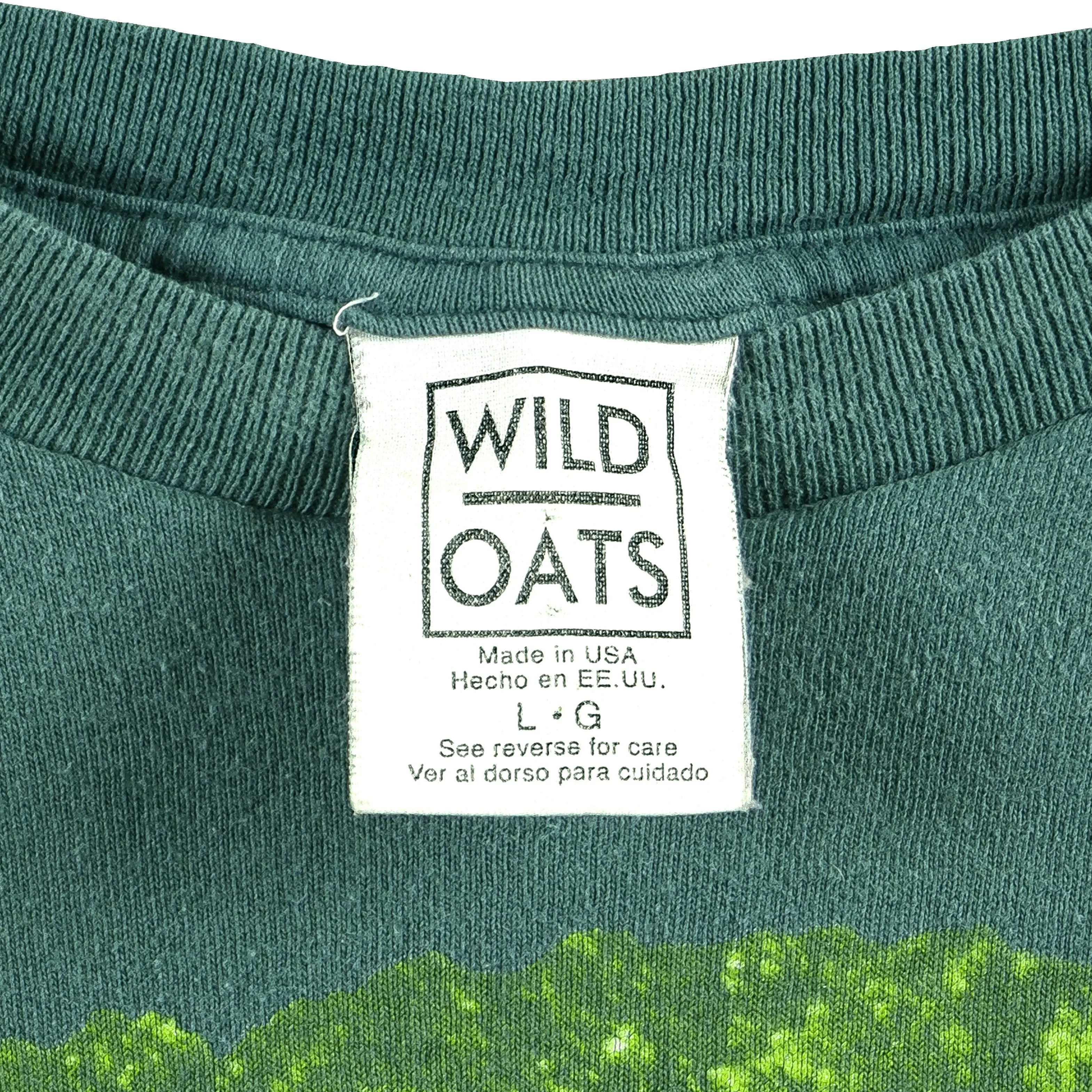 Budweiser (Wild Oats) - Spell Out T-Shirt 1997 Large - Image 4