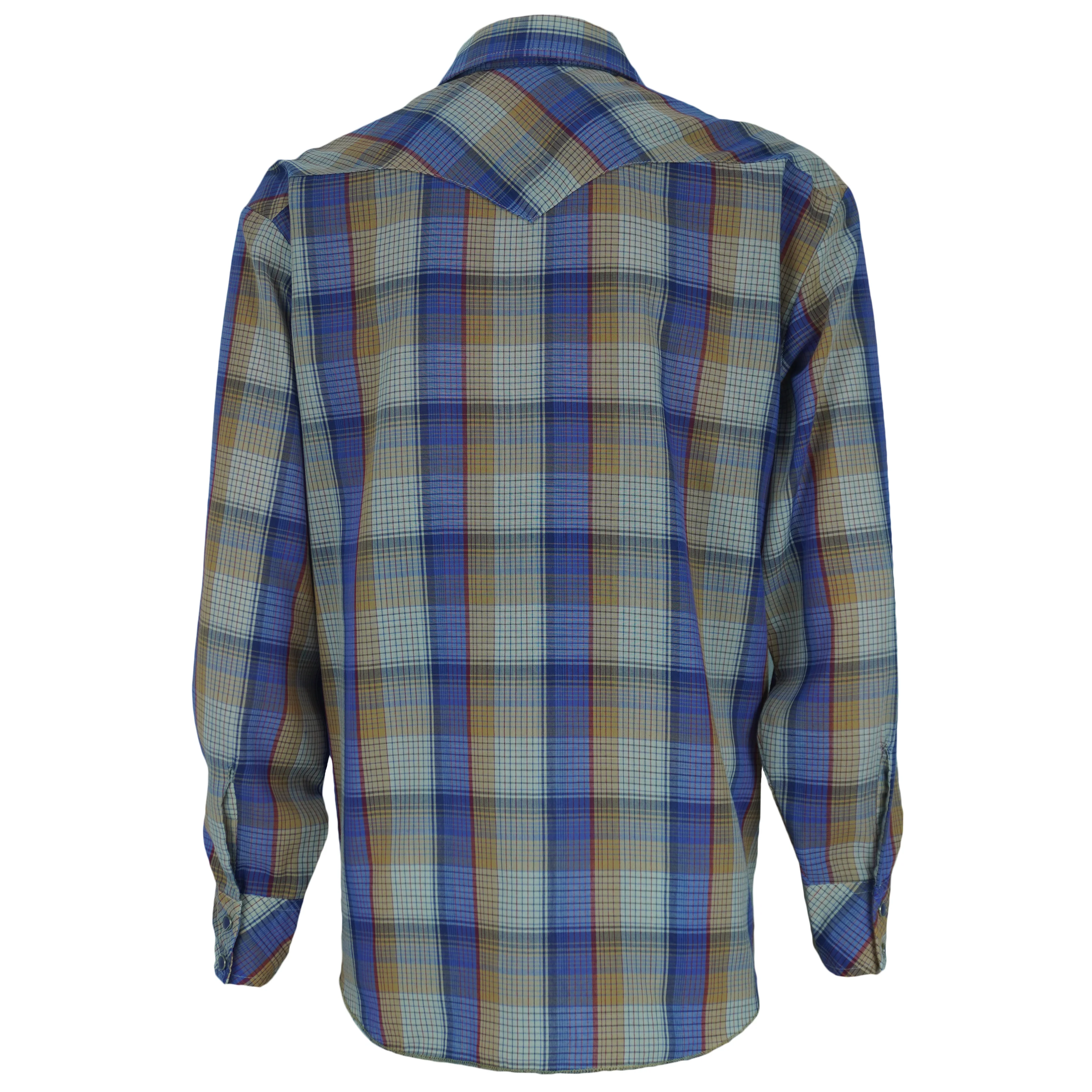 Vintage - Wrangler Plaid Casual Lightweight Shirt 1990s X-Large - Image 3