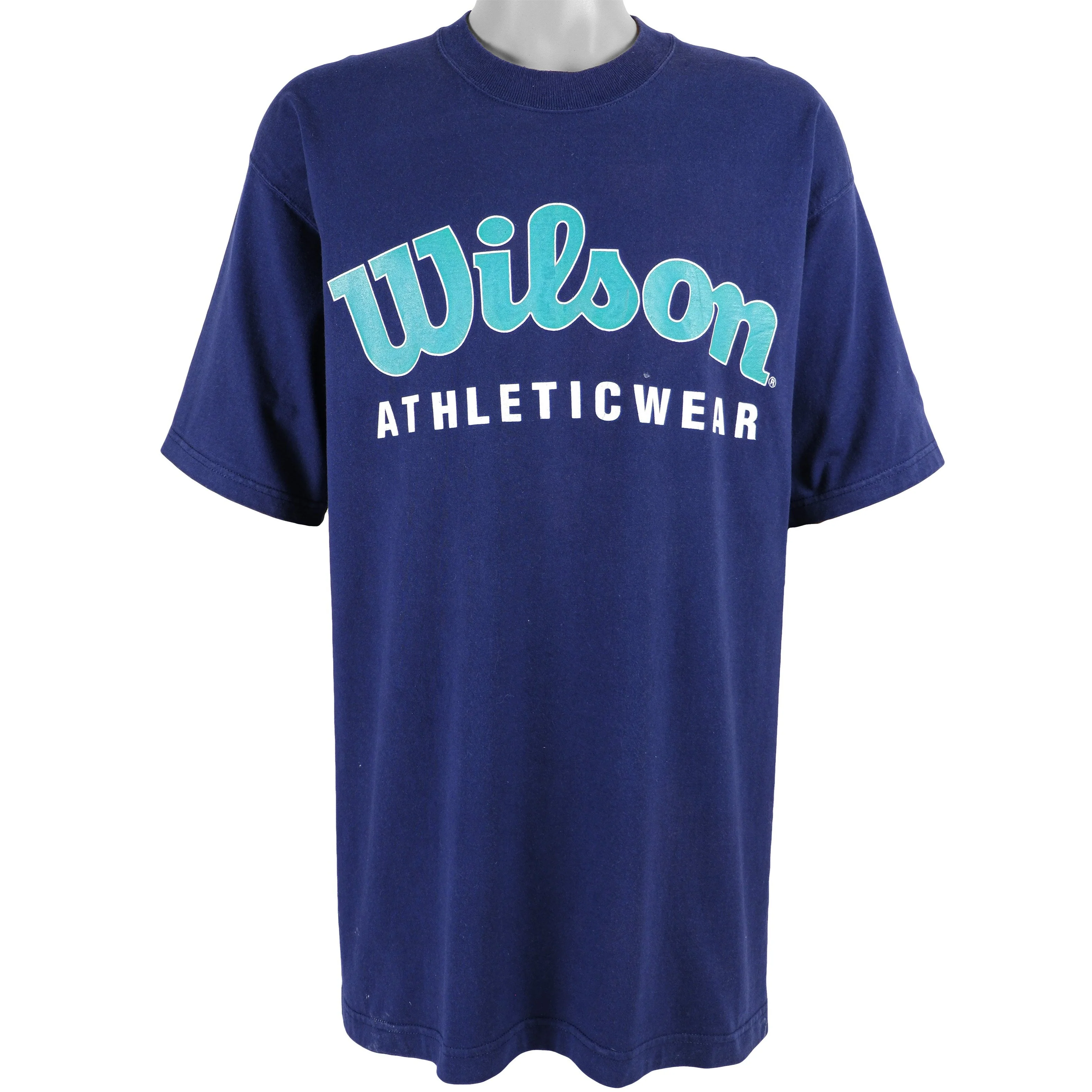 Wilson - Blue Big Spell-Out Deadstock T-Shirt 1990s X-Large